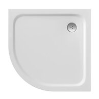 Sprchová vanička EBS Urban CIty 80x80 čtvrtkruhová, litá, bílá, URBANC80R55