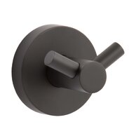 Háček EBS Urban Round Black dvojitý, černá mat, UR221BL