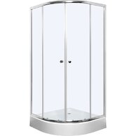 Sprchový kout EBS Linea čtvrtkruhový 90x90x185, chrom, LINEAR90CRT