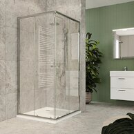 Sprchový kout EBS Linea čtvercový 80x80x185, chrom, LINEAQ80CRT
