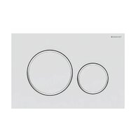 WC tlačítko Geberit Sigma20, bílá mat/chrom lesk, 115.882.JT.1