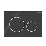 WC tlačítko Geberit Sigma20, černá lesk/chrom lesk, 115.882.KM.1