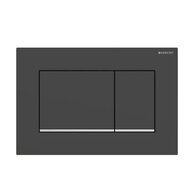 WC tlačítko Geberit Sigma20, černá mat/chrom lesk, 115.883.14.1