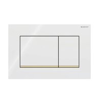 WC tlačítko Geberit Sigma20, bílá lesk/zlatá lesk, 115.883.KK.1