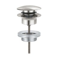 Výpust umyvadlová Grohe CLICK/CLACK, pro umyvadla s přepadem, G1 1/4, supersteel - infinity, 65807DC0
