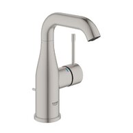 Baterie Grohe Essence umyvadlová, s výpustí, velikost M, supersteel - infinity, 24173DC1