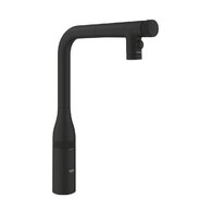 Baterie Grohe dřezová, vytahovací koncovka, dva proudy, phantom black, 31892KF0