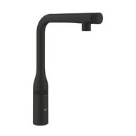 Baterie Grohe dřezová, s vytahovací sprškou, phantom black, 31928KF0