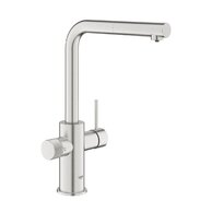 Baterie Grohe Blue Pure Minta filtrační, s vytahovací sprškou, supersteel - infinity, 30590DC0