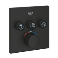 Baterie Grohe Grohtherm SmartControl sprchová, termostatická, podomítková, 3-cestná, phantom black, 102167KF00