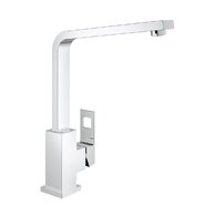 Baterie Grohe Eurocube dřezová vysoká stojánková, bez výpusti, chrom, 31255000
