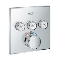 Baterie Grohe SmartControl sprchová podomítková termostatická, třícestná, bez tělesa, chrom, 29126000