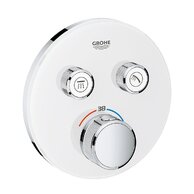 Baterie Grohe SmartControl sprchová podomítková termostatická, dvoucestná, bez tělesa, bílá, 29151LS0