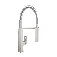 Baterie Grohe Eurocube dřezová, supersteel - infinity, 31395DC0