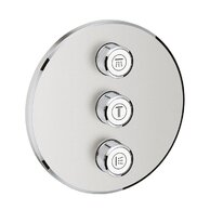 Krytka trojitého ovladače průtoku Grohe SmartControl, supersteel - infinity, 29122DC0