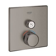 Baterie Grohe SmartControl sprchová podomítková termostatická, bez tělesa, s 1 ventilem, hard graphite kartáčovaný, 29123AL0