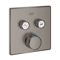 Baterie Grohe SmartControl sprchová podomítková termostatická, bez tělesa, s 2 ventily, hard graphite kartáčovaný, 29124AL0