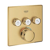 Baterie Grohe SmartControl sprchová podomítková termostatická, bez tělesa, s 3 ventily, cool sunrise kartáčovaný, 29126GN0