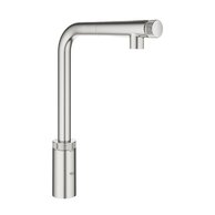 Baterie Grohe SmartControl dřezová, s vytahovací koncovkou, supersteel - infinity, 31613DC0