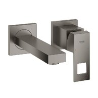 Baterie Grohe Eurocube umyvadlová podomítková, dvouotvorová, bez tělesa, hard graphite kartáčovaný, 19895AL0