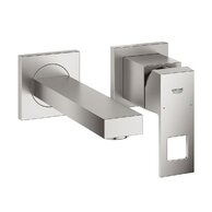 Baterie Grohe Eurocube umyvadlová podomítková, dvouotvorová, bez tělesa, supersteel - infinity, 19895DC0