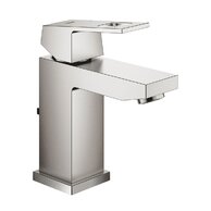 Baterie Grohe Eurocube umyvadlová, s výpustí, supersteel - infinity, 23127DC0
