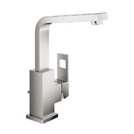 Baterie Grohe Eurocube umyvadlová, s výpustí, supersteel - infinity, 23135DC0