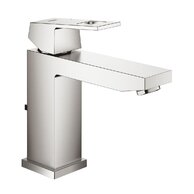 Baterie Grohe Eurocube umyvadlová, s výpustí, supersteel - infinity, 23445DC0