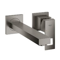 Baterie Grohe Eurocube umyvadlová podomítková, dvouotvorová, bez tělesa, hard graphite kartáčovaný, 23447AL0