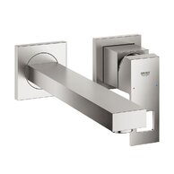Baterie Grohe Eurocube umyvadlová podomítková, dvouotvorová, bez tělesa, supersteel - infinity, 23447DC0