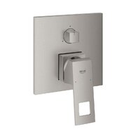 Baterie Grohe Eurocube sprchová podomítková, s třísměrným přepínačem, bez tělesa, supersteel - infinity, 24094DC0