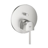 Baterie Grohe Plus sprchová podomítková, s dvousměrným přepínačem, bez tělesa, supersteel - infinity, 24060DC3