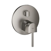Baterie Grohe Plus sprchová podomítková, s třísměrným přepínačem, bez tělesa, hard graphite kartáčovaný, 24093AL3