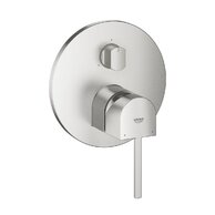 Baterie Grohe Plus sprchová podomítková, s třísměrným přepínačem, bez tělesa, supersteel - infinity, 24093DC3