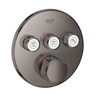 Baterie Grohe SmartControl sprchová podomítková termostatická, 3 ventily, bez tělesa, hard graphite, 29121A00