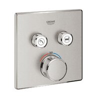 Baterie Grohe SmartControl sprchová podomítková termostatická, 2 ventily, bez tělesa, supersteel - infinity, 29124DC0