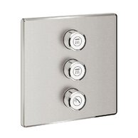 Krytka trojitého ovladače průtoku Grohe SmartControl, supersteel - infinity, 29127DC0