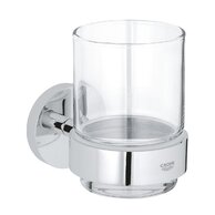 Sklenička Grohe Essentials, s držákem, chrom, 40447001