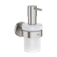 Dávkovač tekutého mýdla Grohe Essentials, s držákem, nerez, 40448DC1