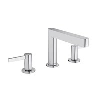 Baterie Hansgrohe Finoris umyvadlová, 3otvorová, 110, s odtokovou soupravou, Push-Open, chrom, 76033000