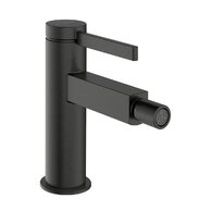 Baterie Hansgrohe Finoris bidetová, páková, s odtokovou soupravou, Push-Open, černý chrom kartáčovaný, 76200340