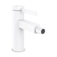 Baterie Hansgrohe Finoris bidetová, páková, s odtokovou soupravou, Push-Open, bílá mat, 76200700