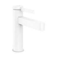 Baterie Hansgrohe Finoris umyvadlová, páková, 110, CoolStart, s odtokovou soupravou, Push-Open, bílá mat, 76024700