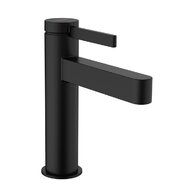 Baterie Hansgrohe Finoris umyvadlová, páková, 110, CoolStart, s odtokovou soupravou, Push-Open, černá mat, 76024670