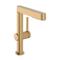 Baterie Hansgrohe Finoris umyvadlová, páková, 230, s otočným výtokem, s odtokovou soupravou , Push-Open, bronz kartáčovaný, 76060140