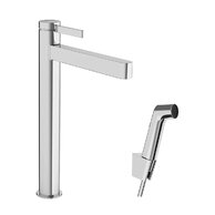 Baterie Hansgrohe Finoris umyvadlová, páková, 260, s bidetovou sprškou, chrom, 76220000