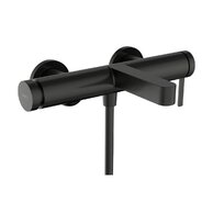 Baterie Hansgrohe Finoris vanová nástěnná, páková, černý chrom kartáčovaný, 76420340