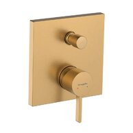 Baterie Hansgrohe Finoris vanová podomítková, páková, se zabudovanou bezpečnostní kombinací podle EN1717, bez tělesa, bronz kartáčovaný, 76416140