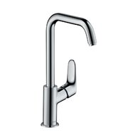 Baterie Hansgrohe Focus umyvadlová, vysoká, s boční pákou, bez výpusti, chrom, 31519000