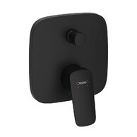 Baterie Hansgrohe Logis sprchová podomítková, s bezpečností kombinací, bez tělesa, černá mat, 71407670